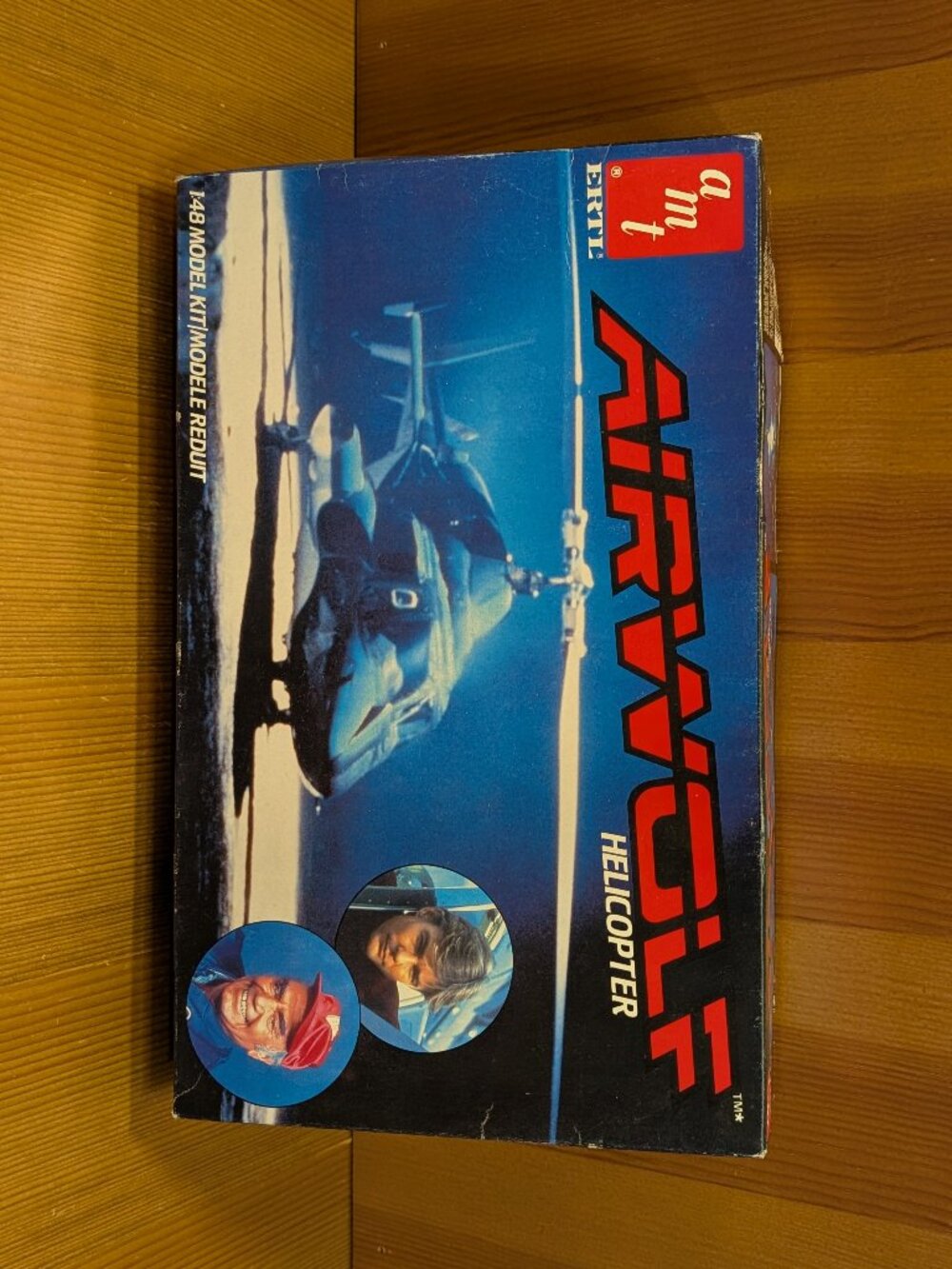 AMT ERTL Airwolf Helicopter 1/48 Scale Model Kit - OPEN BOX - MOST PARTS SEALED